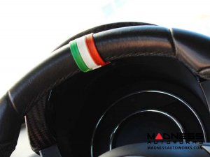 Steering Wheel Centering Band - Black italy - Italian Flag Design
